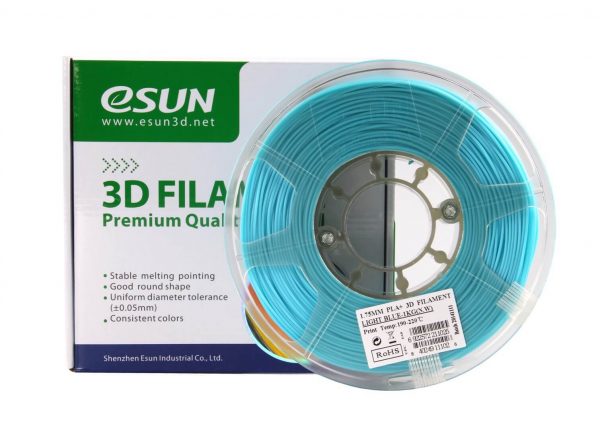 גליל PLAּ איכותי תוצרת eSUN – כחול שקיף