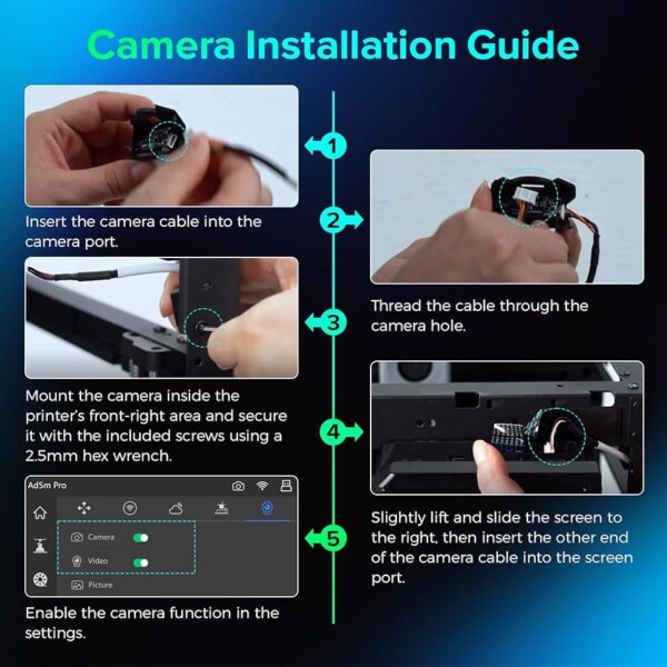 ⁦Camera with cable - מצלמה עם כבל Adventurer 5X⁩ – תמונה ⁦2⁩